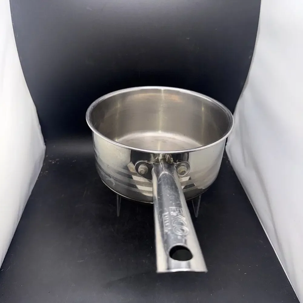 EKCO Eterna 2 Qt 18/10 Stainless Steel Saucepan Pot Long Handle Made China